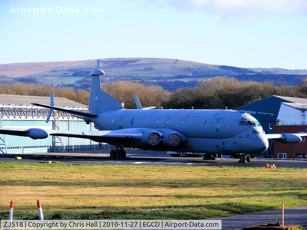 ZJ518, British Aerospace Nimrod MRA.4 C/N 8009/PA2, Stored at Woodford and waiting to be scrapped after the cancellation of the MRA4 project as a result of the 19th October 2010 