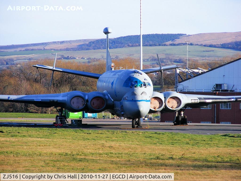 ZJ516, British Aerospace Nimrod MRA.4 C/N 8022/PA1, Stored at Woodford and waiting to be scrapped after the cancellation of the MRA4 project as a result of the 19th October 2010 