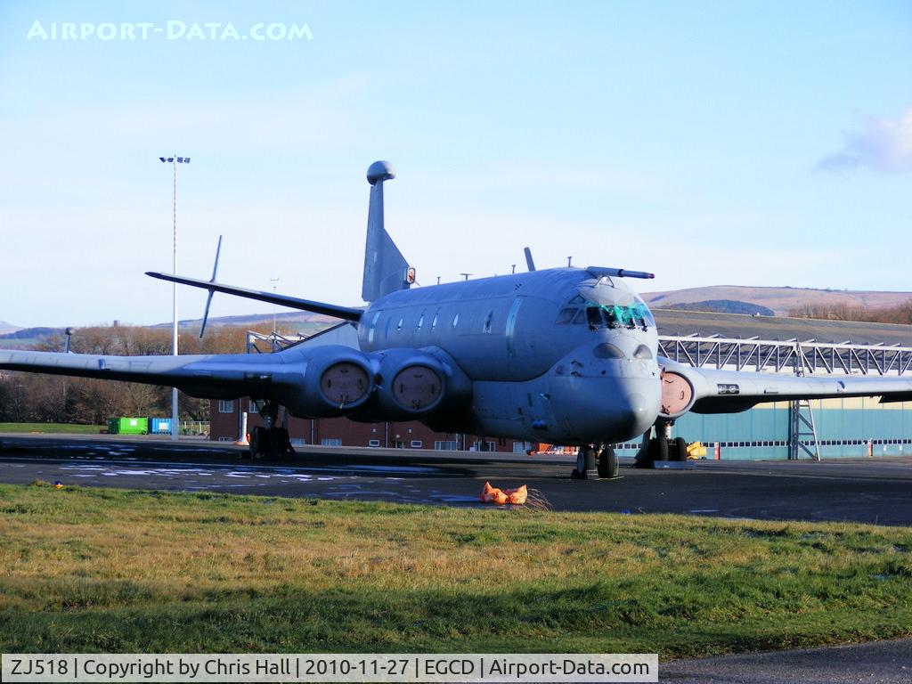 ZJ518, British Aerospace Nimrod MRA.4 C/N 8009/PA2, Stored at Woodford and waiting to be scrapped after the cancellation of the MRA4 project as a result of the 19th October 2010 
