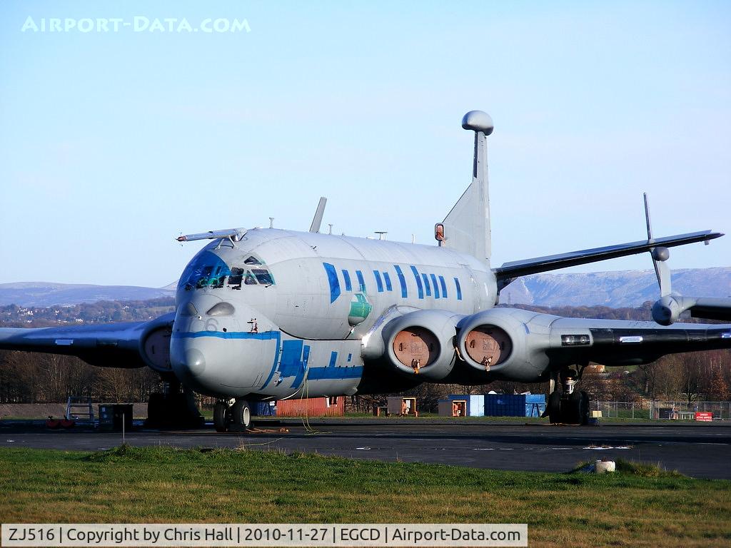 ZJ516, British Aerospace Nimrod MRA.4 C/N 8022/PA1, Stored at Woodford and waiting to be scrapped after the cancellation of the MRA4 project as a result of the 19th October 2010 