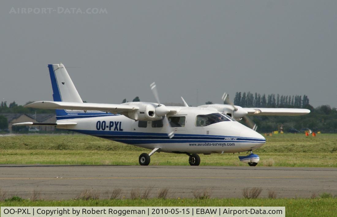 OO-PXL, 1981 Partenavia P-68C-TC Victor C/N 245-08-TC, Taxiing in.
