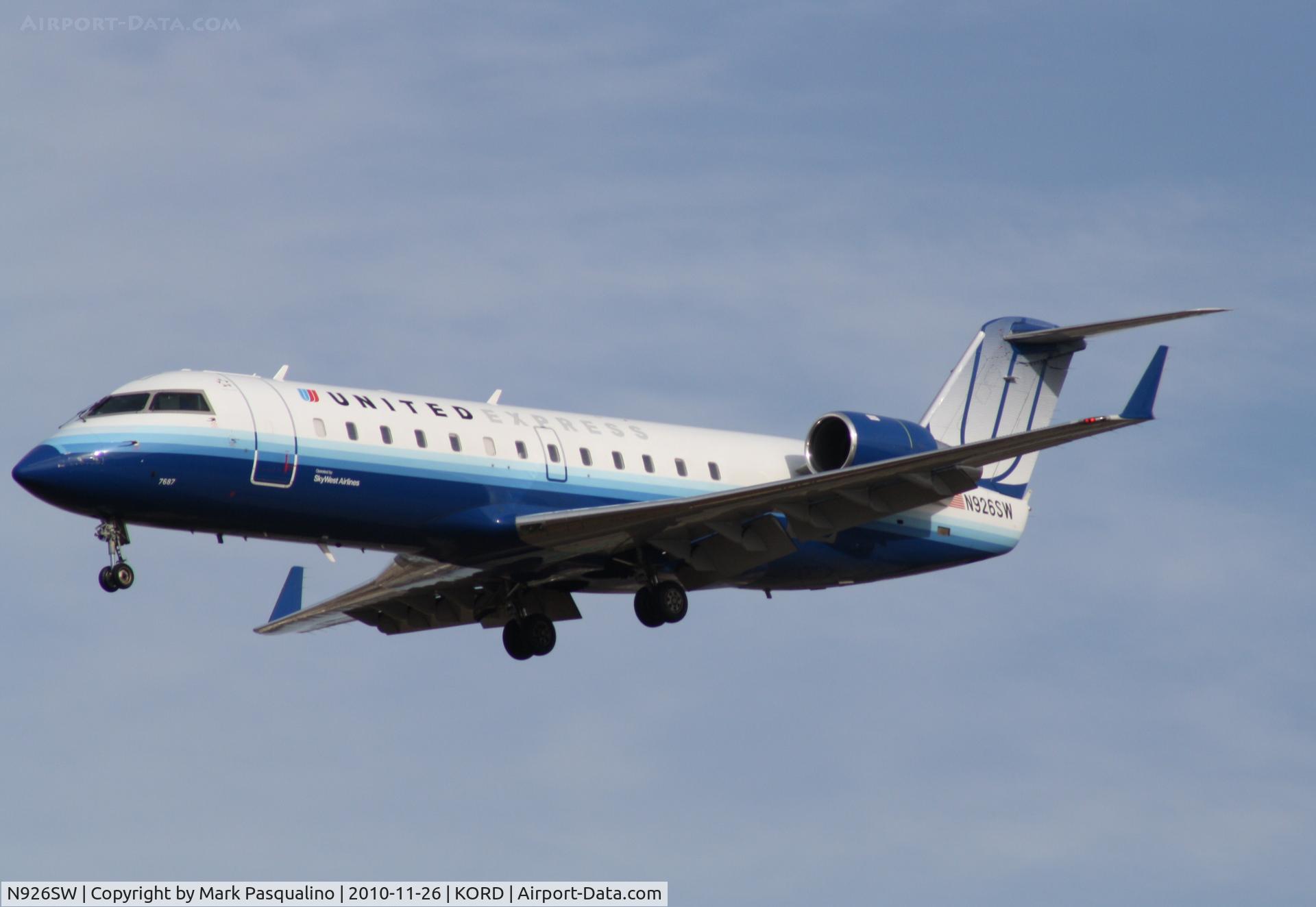N926SW, 2002 Bombardier CRJ-200LR (CL-600-2B19) C/N 7687, CL-600-2B19