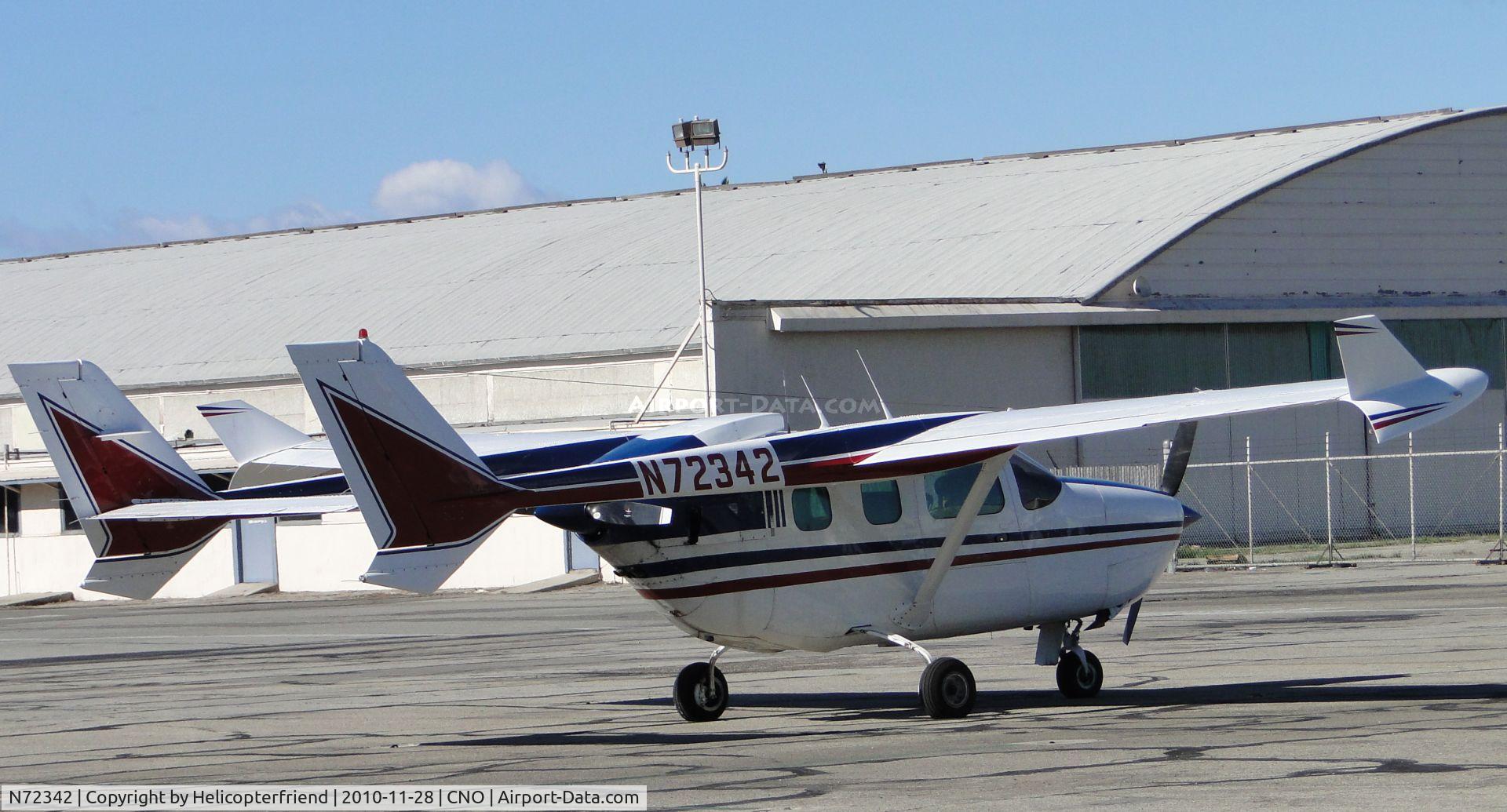 N72342, 1973 Cessna 337G Super Skymaster C/N 33701567, Just taxied in and parked