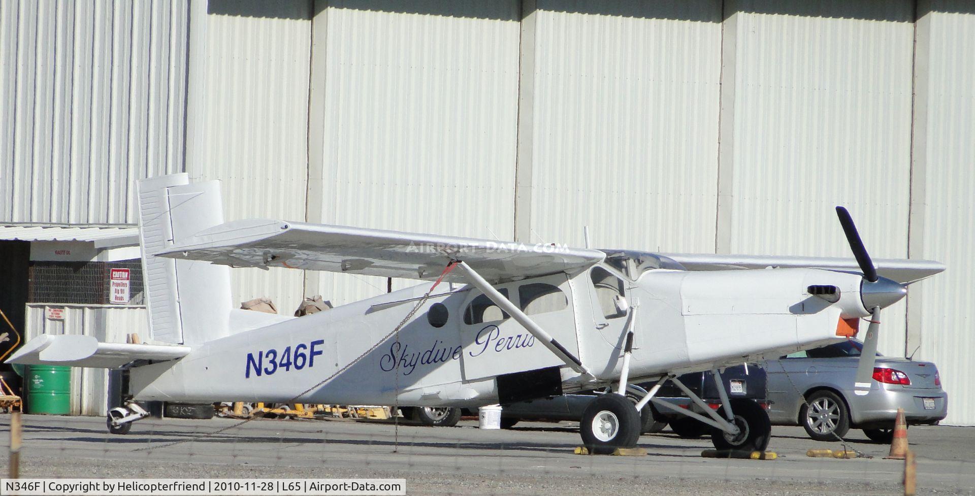 N346F, 1966 Fairchild PC-6/B1-H2 Turbo Porter C/N 2001, Parked south of runway 33/15