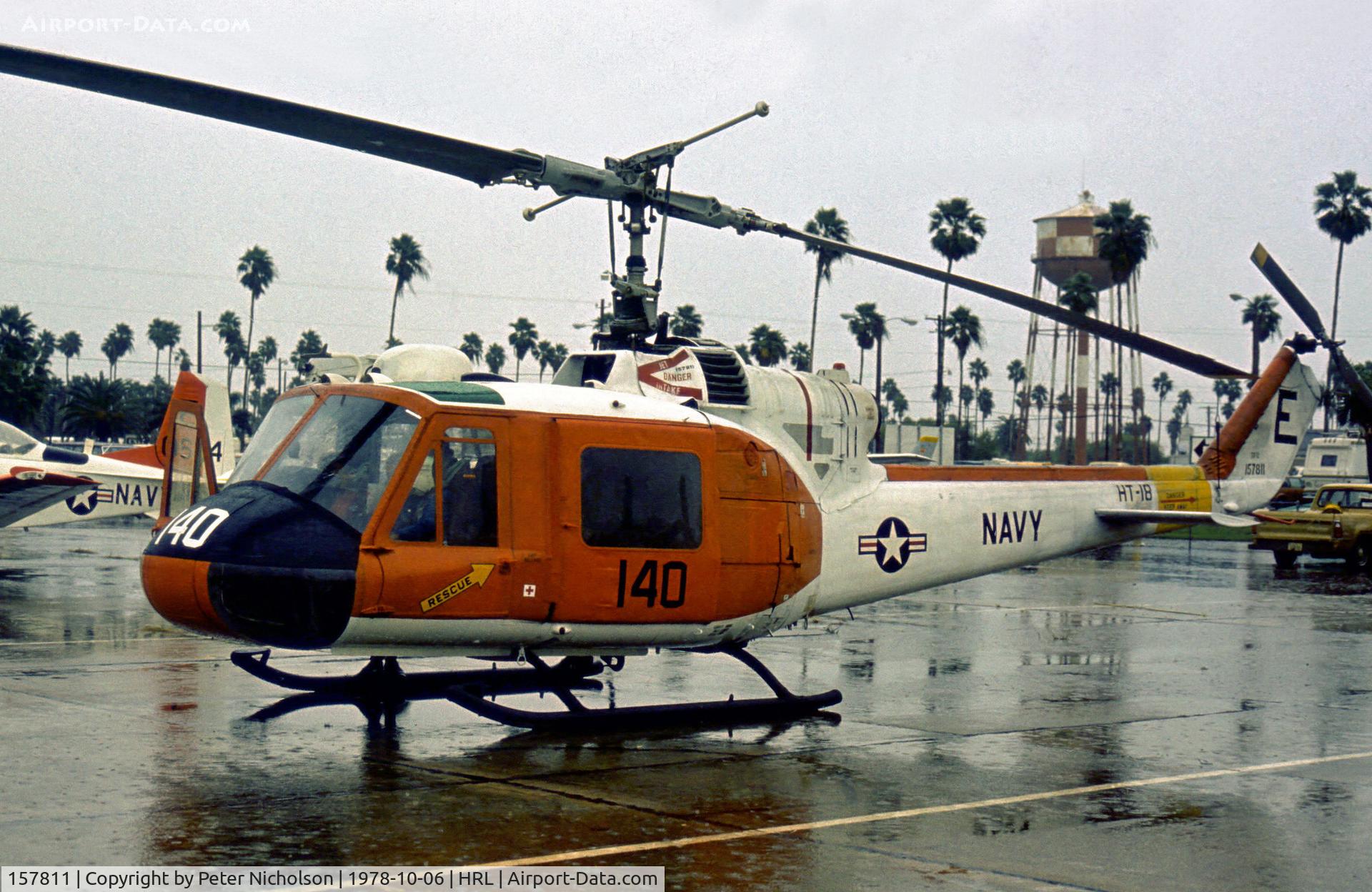 157811, Bell TH-1L Iroquois C/N 6406, TH-1L Iroquois of Corpus Christi Naval Air Station on display at the 1978 Confederate Air Force's Airshow at Harlingen.