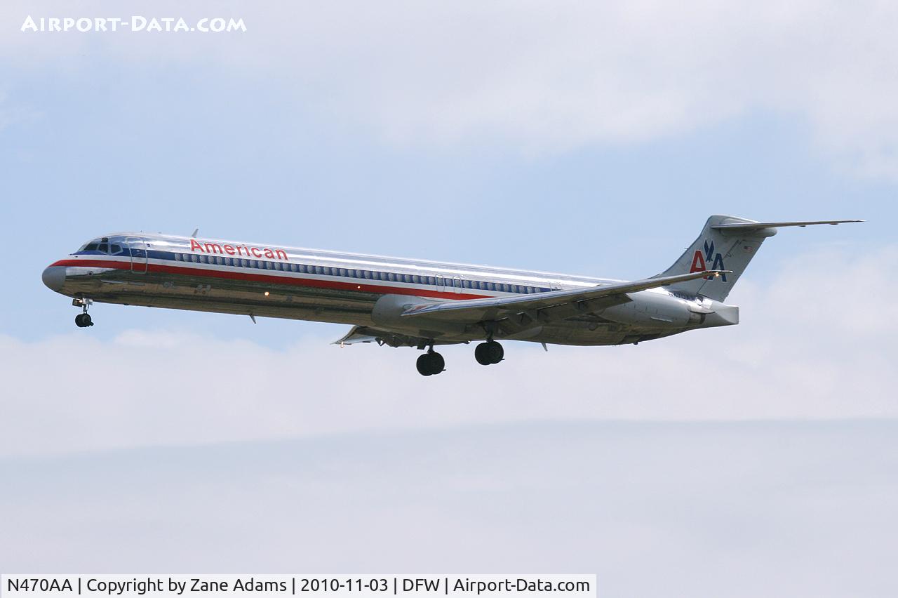 N470AA, 1988 McDonnell Douglas MD-82 (DC-9-82) C/N 49600, American Airlines at DFW