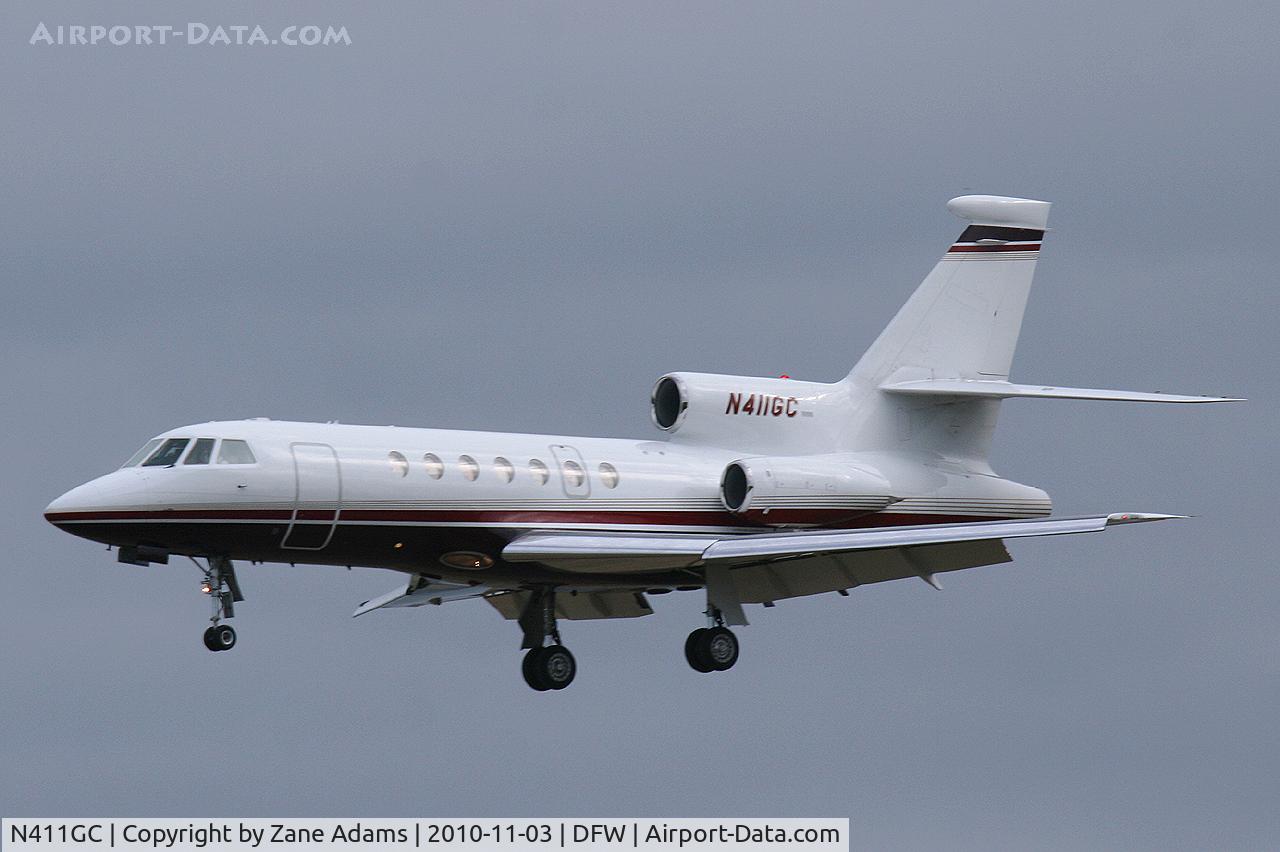 N411GC, 1990 Dassault-Breguet Falcon 50 C/N 210, Landing at DFW Airport