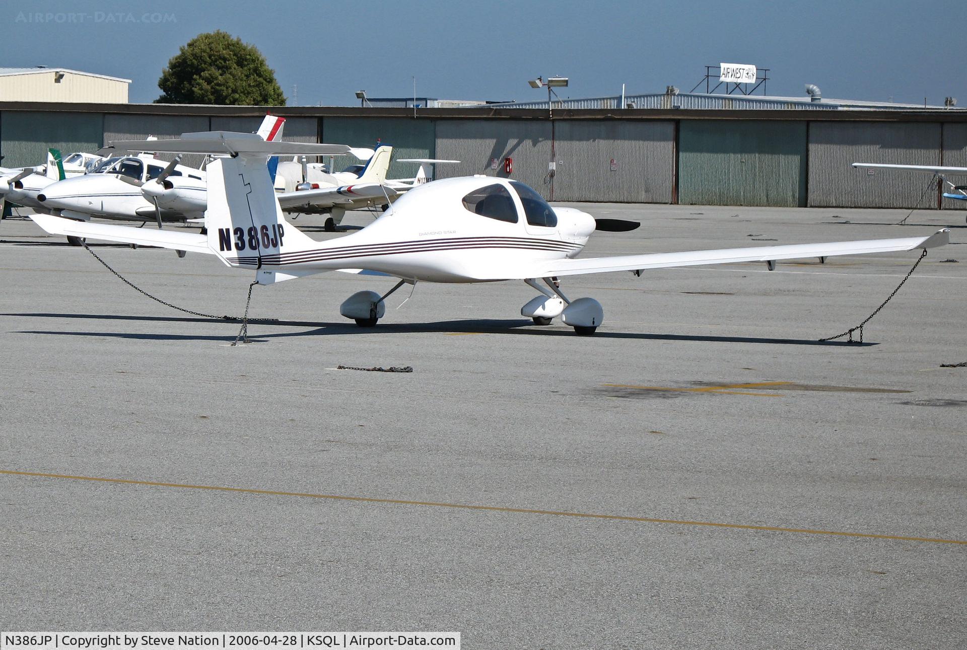 N386JP, 2004 Diamond DA-40 Diamond Star C/N 40.386, Locally-based 2004 Diamond DA-40 @ San Carlos, CA (to owner in Wysox, PA by April 2008)