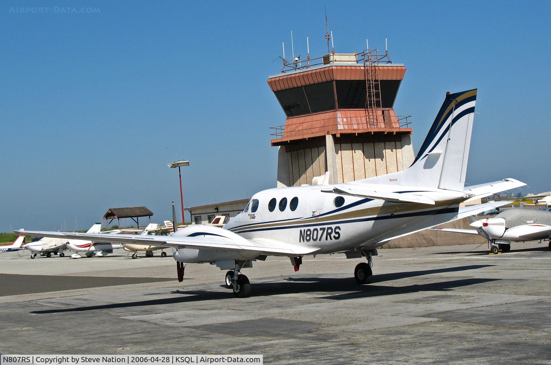 N807RS, 2000 Raytheon Aircraft Company C90A C/N LJ-1602, 2000 Raytheon C90A King Air visiting @ San Carlos, CA