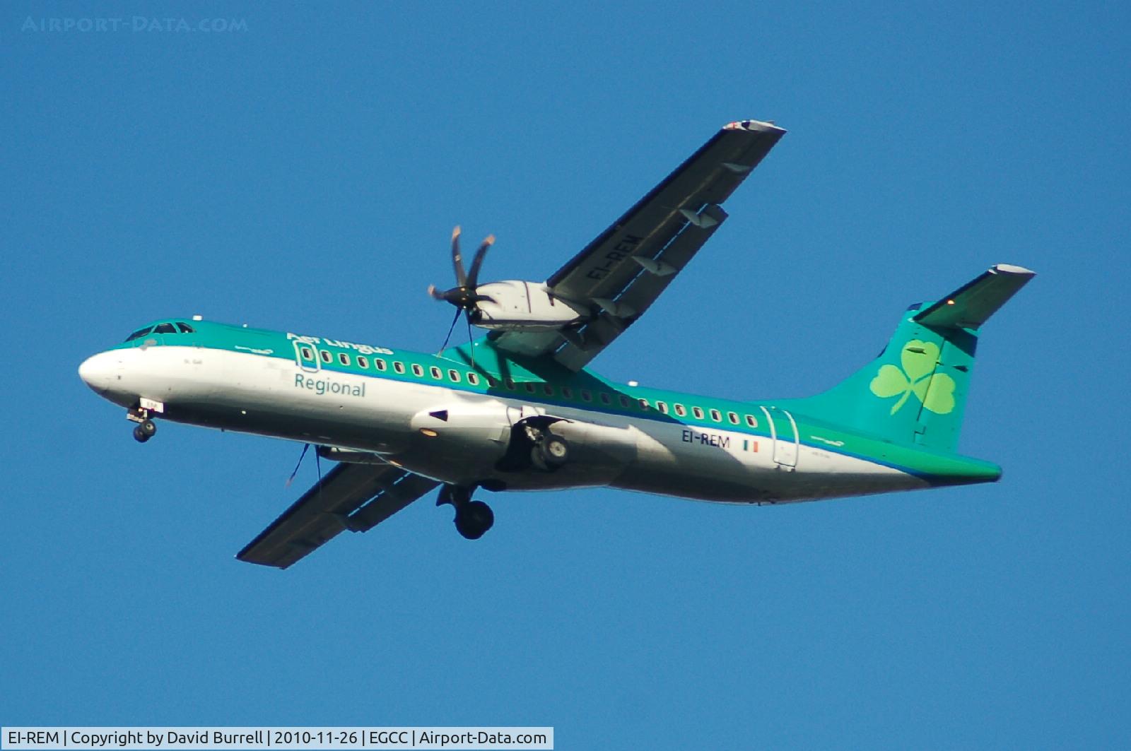 EI-REM, 2007 ATR 72-212A C/N 760, Aer Lingus (Regional) EI-REM ATR72-212A on approach to Manchester Airport
