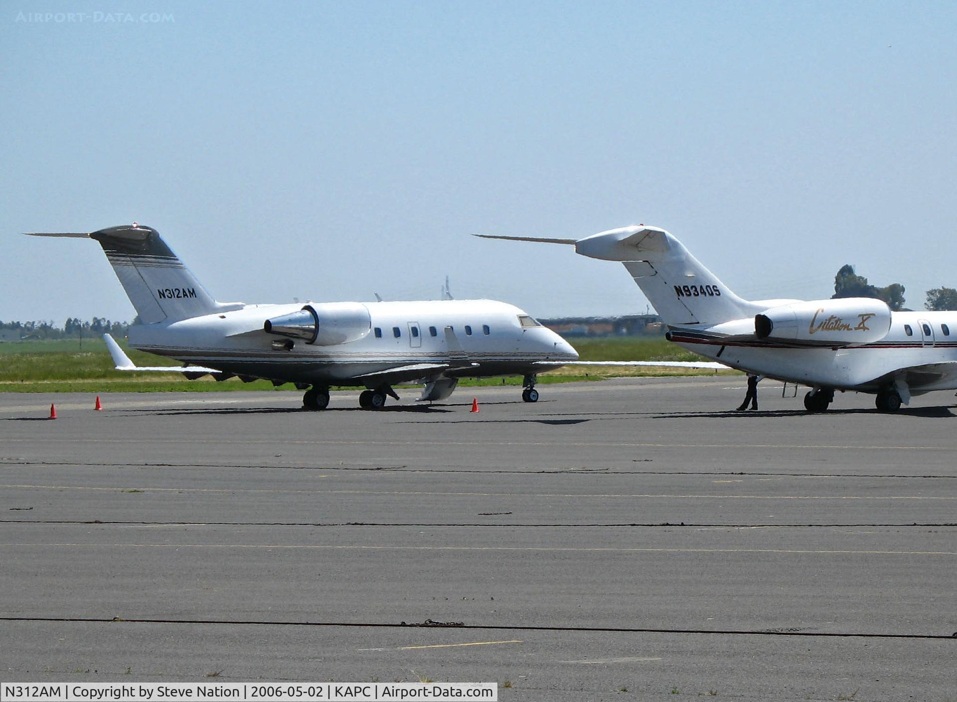 N312AM, 1996 Canadair Challenger 604 (CL-600-2B16) C/N 5312, 1996 Canadair CL-600-2B16 Challenger @ Napa County Airport, CA