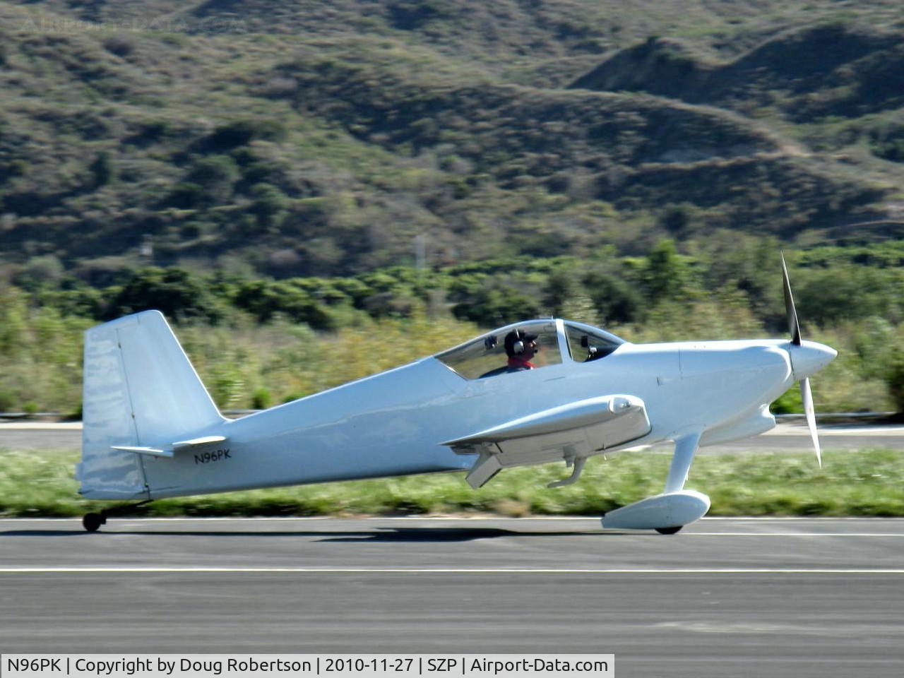 N96PK, 2007 Vans RV-6 C/N 60581, 2007 Cavallo SPECIAL VAN's RV-6.2, Aero-Sport Power IO-360-B1B 180+ Hp, landing roll Rwy 22