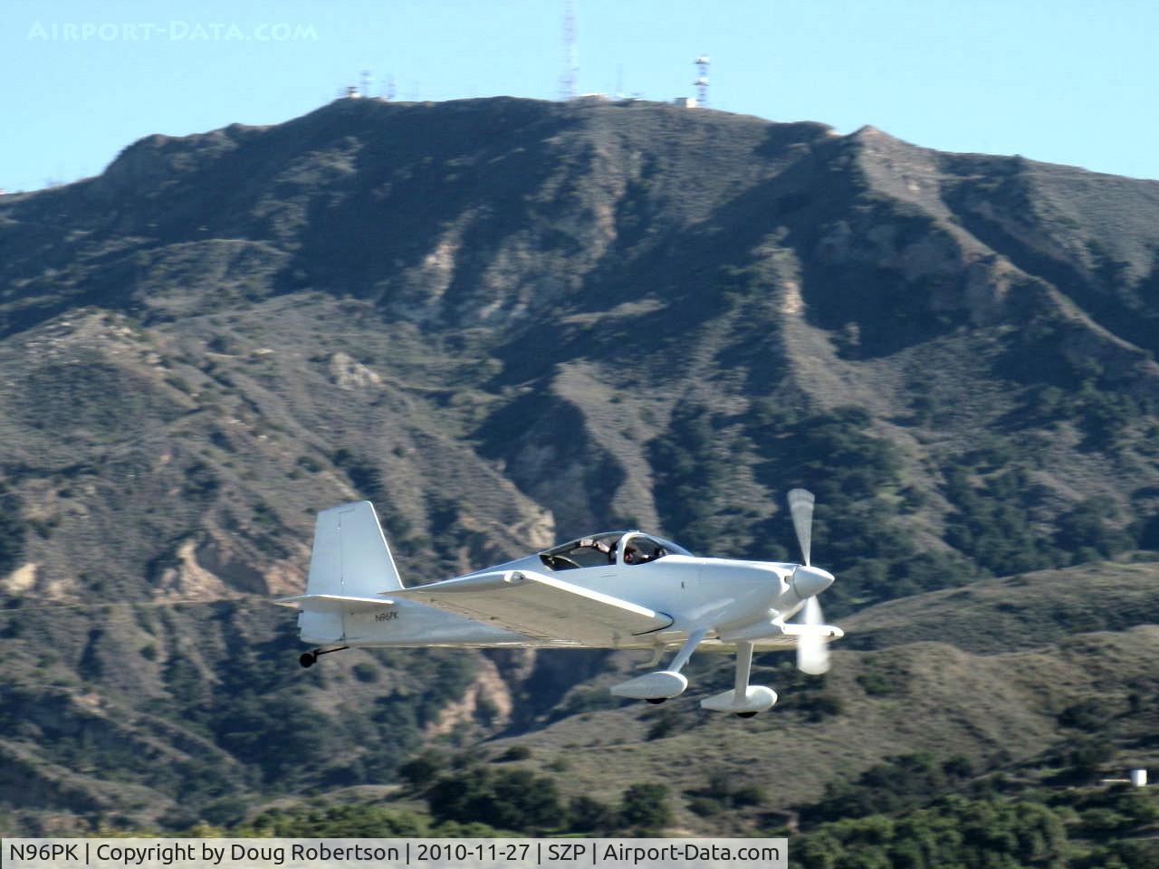 N96PK, 2007 Vans RV-6 C/N 60581, 2007 Cavallo SPECIAL VAN's RV-6.2, Aero-Sport Power IO-360-B1B 180+ Hp, takeoff climb Rwy 22