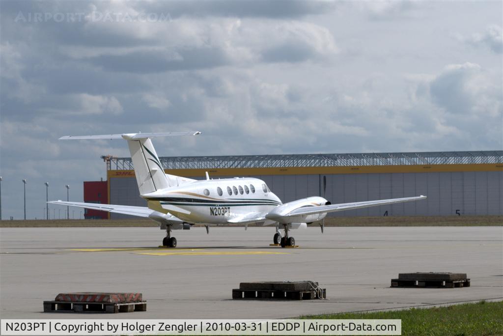 N203PT, 2005 Raytheon B200 King Air C/N BB-1903, A US-registered visitor at Leipzig GAT