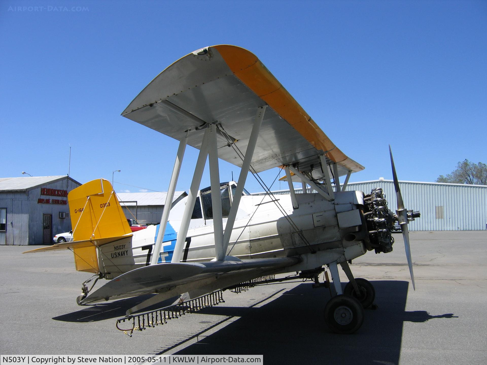 N503Y, 1965 Grumman G-164 C/N 353, Hendrickson Flying Service 1965 G-164 Ag-Cat in pre-WWII VF-7 colors 
