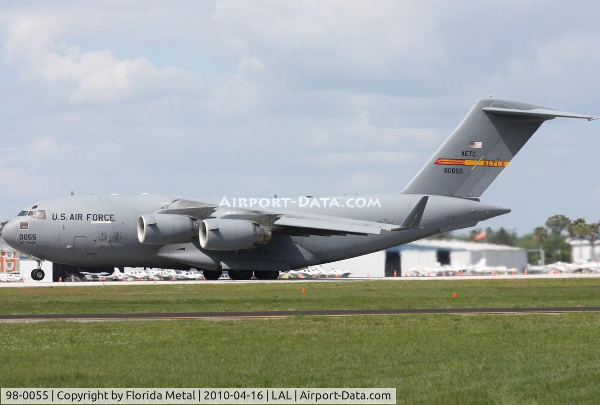 98-0055, 1998 Boeing C-17A Globemaster III C/N F-58/P-55, C-17