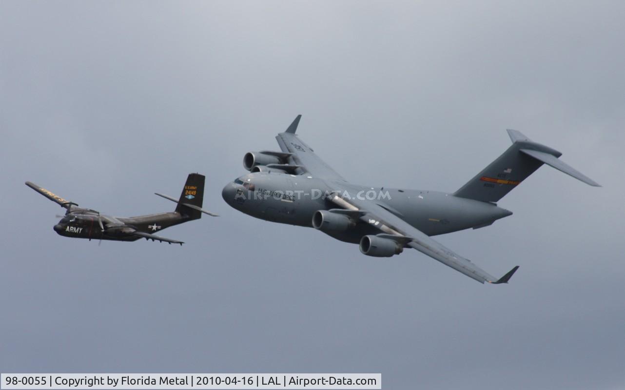 98-0055, 1998 Boeing C-17A Globemaster III C/N F-58/P-55, C-17 and C-7 heritage flight