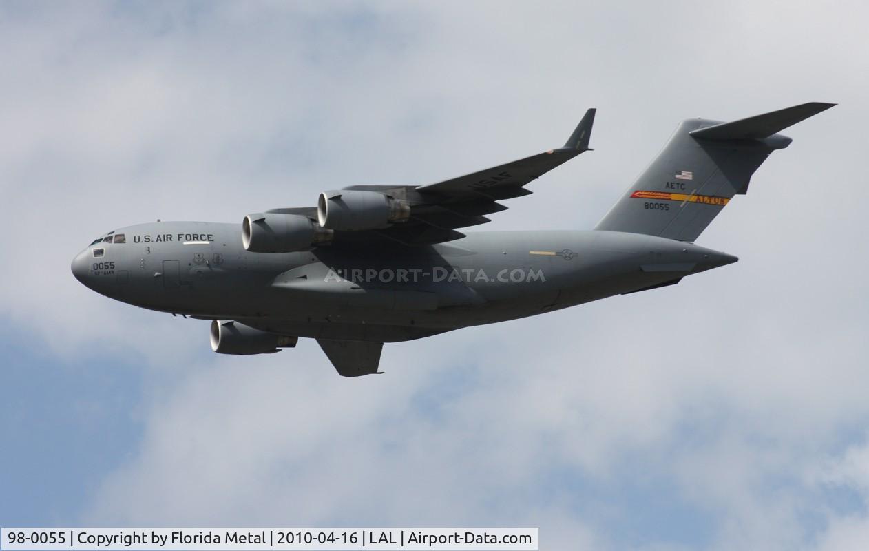 98-0055, 1998 Boeing C-17A Globemaster III C/N F-58/P-55, C-17