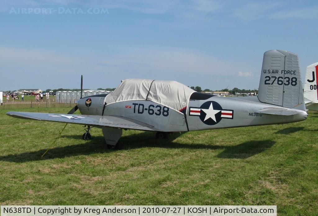 N638TD, 1953 Beech T-34A (A45) Mentor Mentor C/N G-286, EAA AirVenture 2010