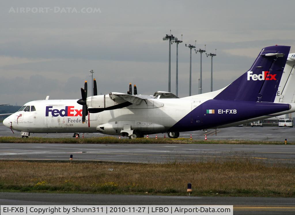 EI-FXB, 1991 ATR 42-300 C/N 243, Parked at the General Aviation area...