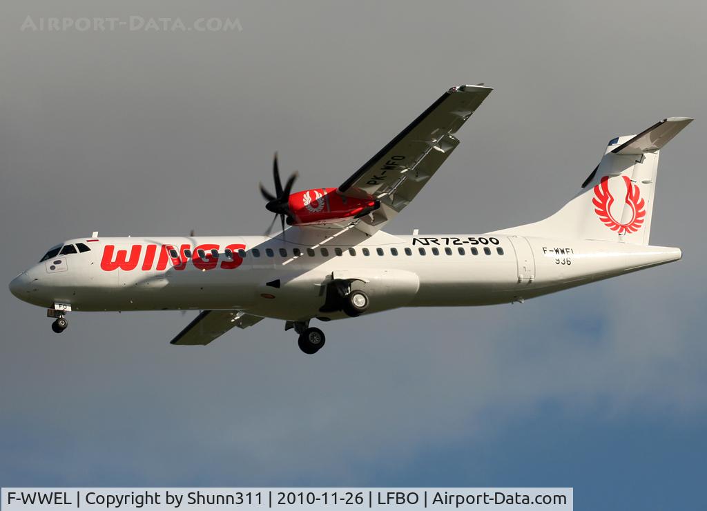F-WWEL, 2010 ATR 72-212A C/N 936, C/n 0936 - To be PK-WFO