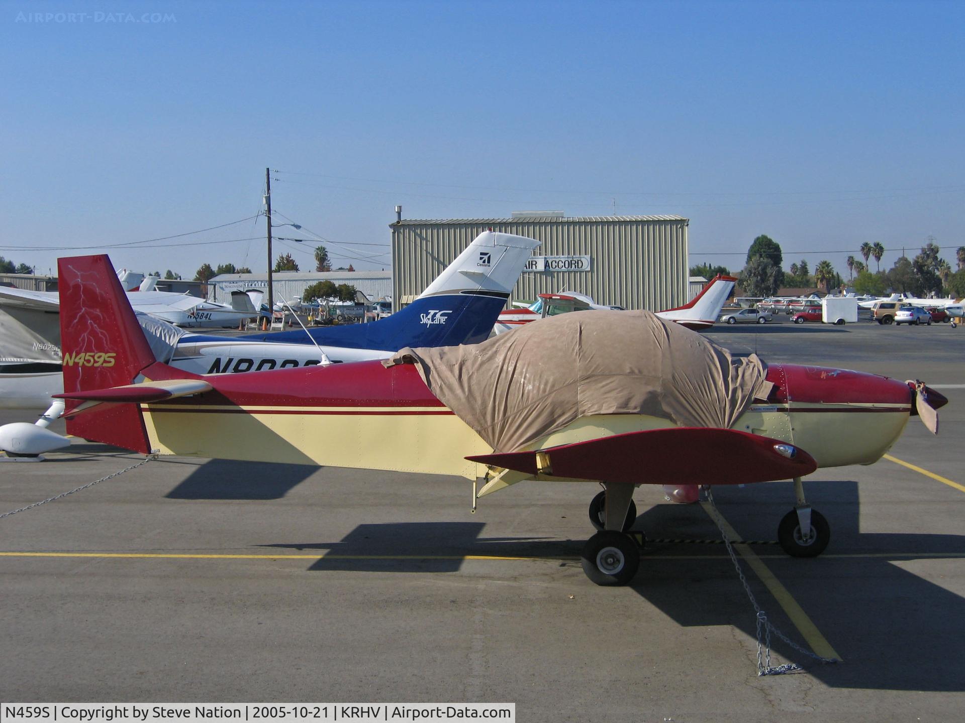 N459S, 2004 Zenith CH-601 XL Zodiac C/N 6-4924, Locally-based 2004 Mikelson ZENITH 601XL with cockpit cover in bright sunshine @ Reid-Hillview Airport, San Jose, CA