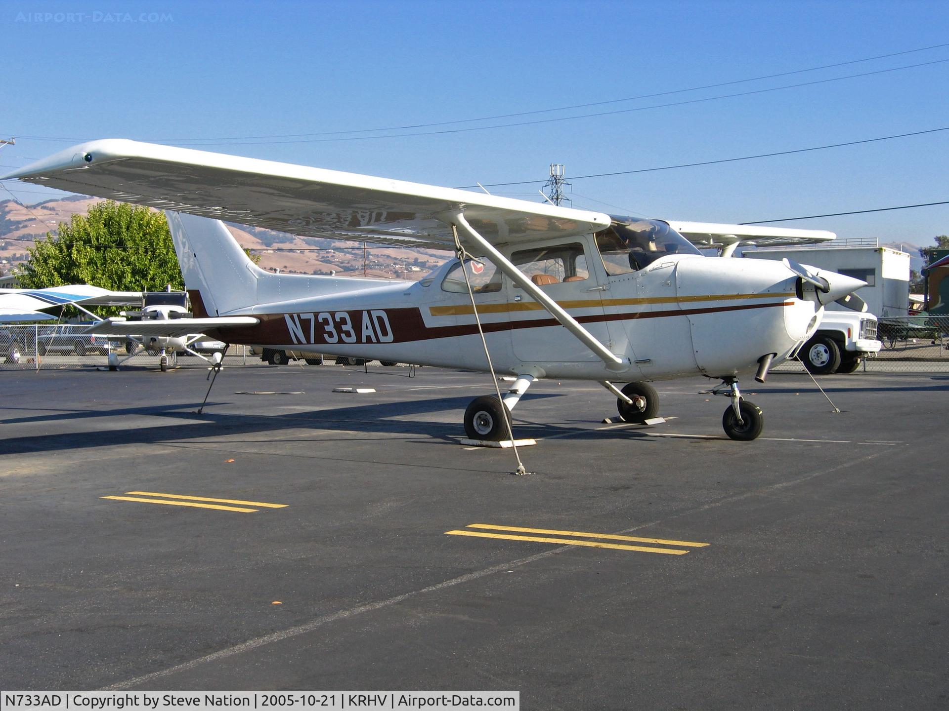 N733AD, 1976 Cessna 172N C/N 17268137, Better shot of Locally-based 1976 Cessna 172N @ Reid-Hillview (originally Reid's Hillview) Airport, San Jose, CA