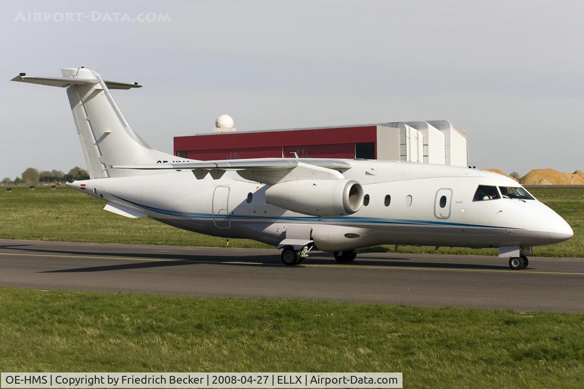 OE-HMS, 1999 Fairchild Dornier 328-300 328JET C/N 3121, taxying to the active