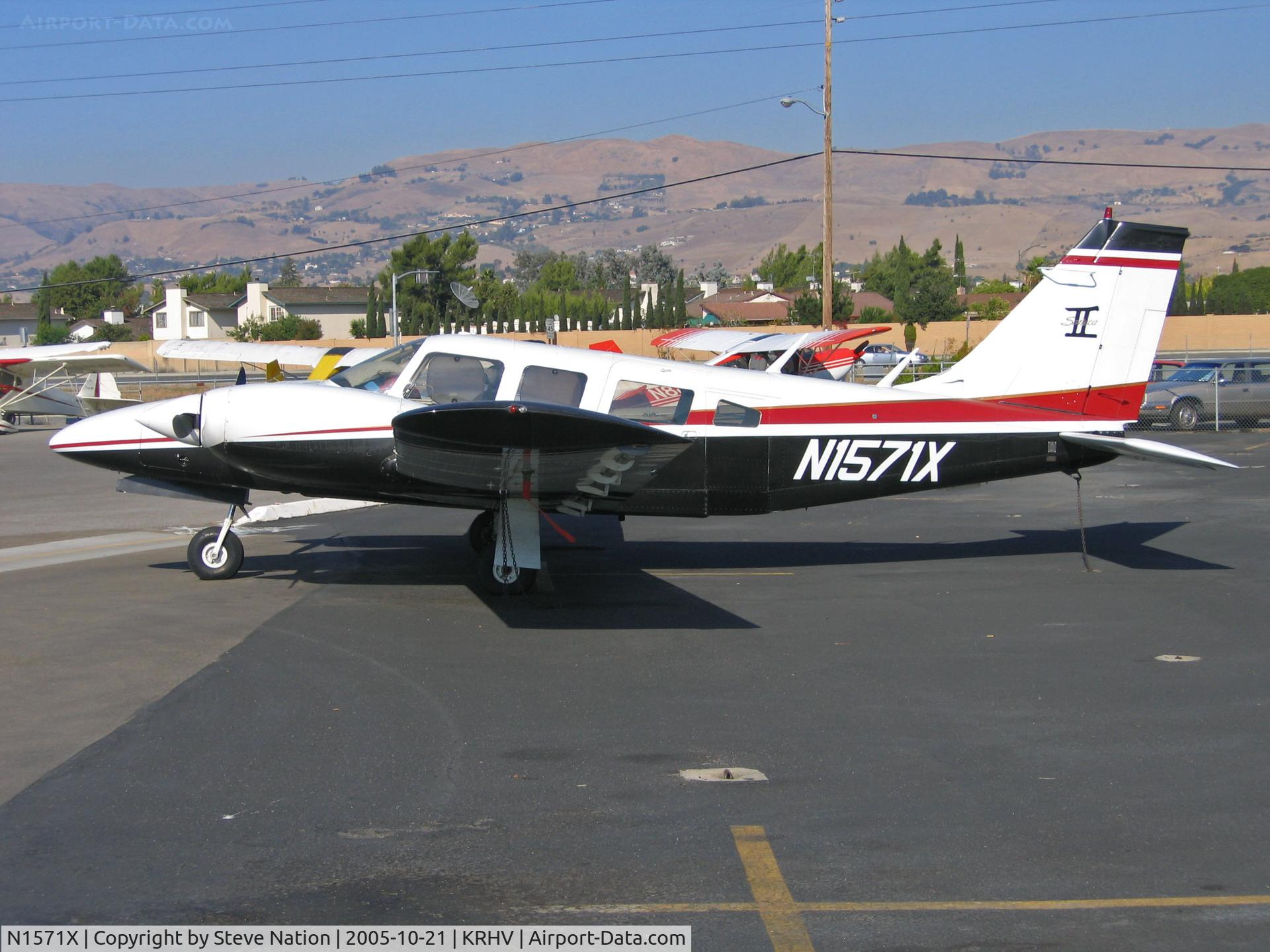 N1571X, 1975 Piper PA-34-200T C/N 34-7570291, Locally-based 1975 Piper PA-34-200T @ Reid-Hillview (originally Reid's Hillview) Airport, San Jose, CA (canceled from USCAR December 3, 2007; exported to Bahamas)