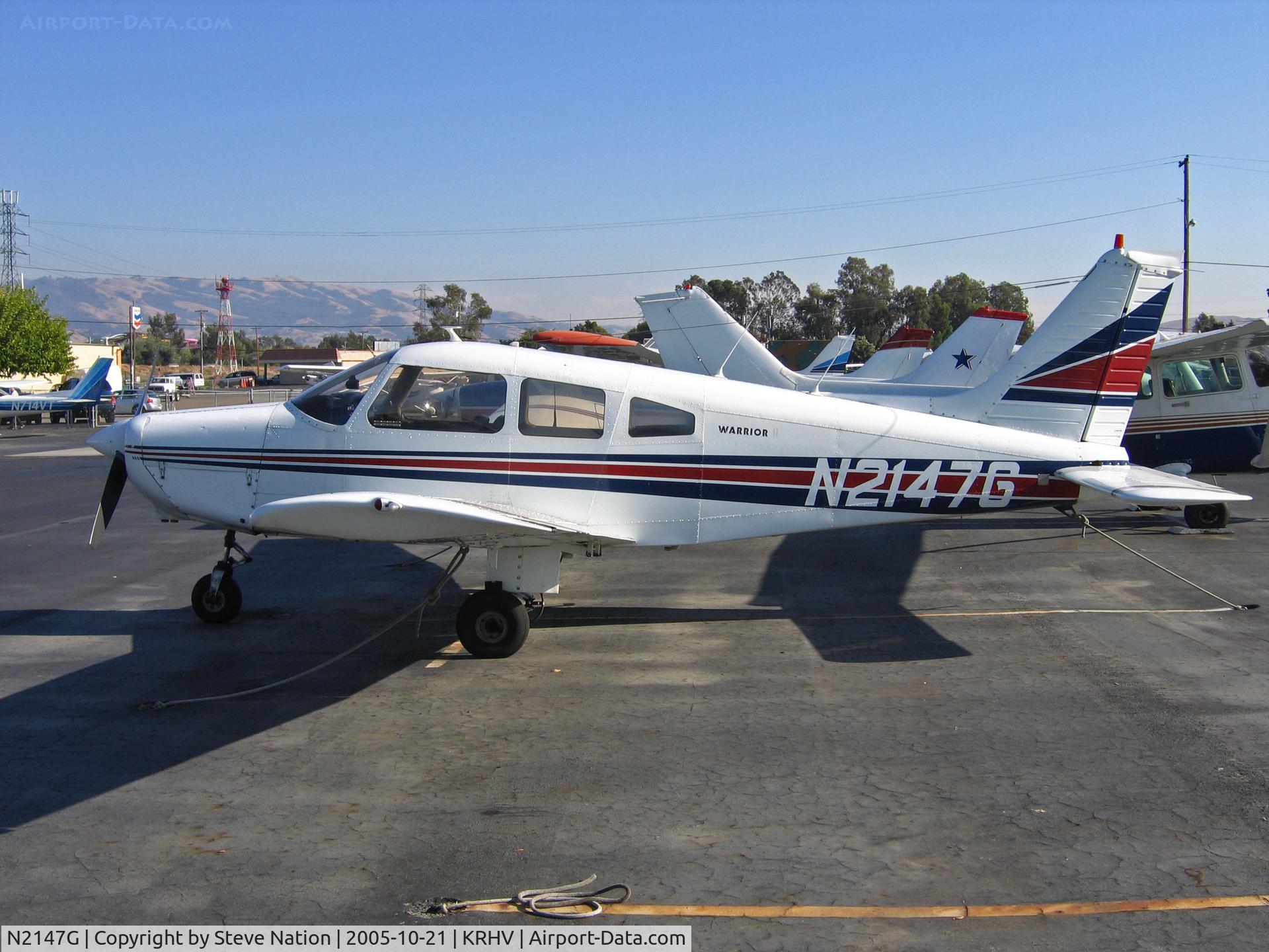 N2147G, 1978 Piper PA-28-161 C/N 28-7916178, Locally-based 1978 Piper PA-28-161 in brilliant sunshine @ Reid-Hillview (originally Reid's Hillview) Airport, San Jose, CA