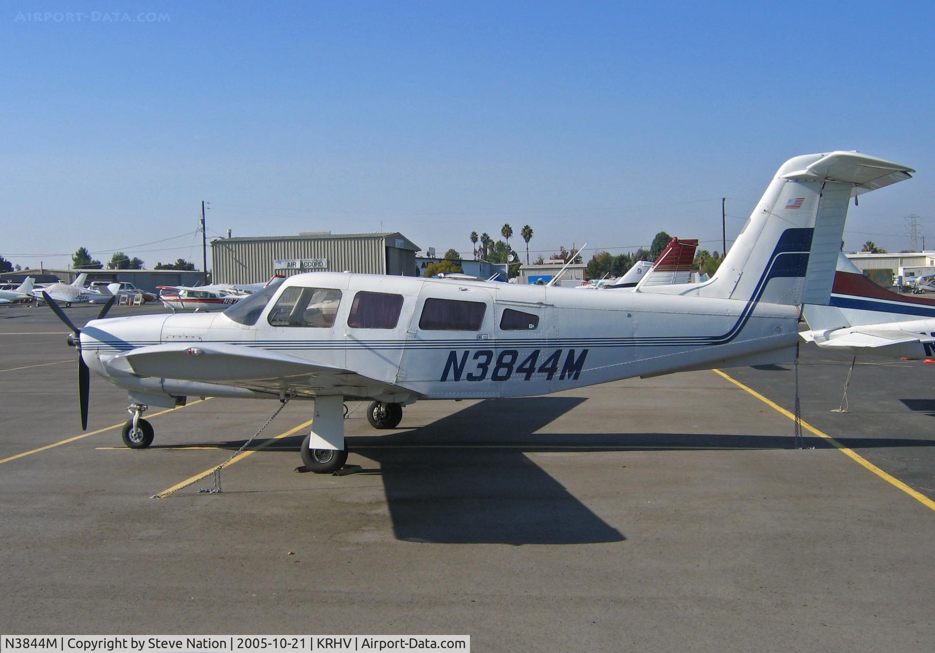N3844M, 1978 Piper PA-32RT-300 C/N 32R-7885016, Locally-based Piper PA-32RT-300 in brilliant sunshine @ Reid-Hillview (originally Reid's Hillview) Airport, San Jose, CA