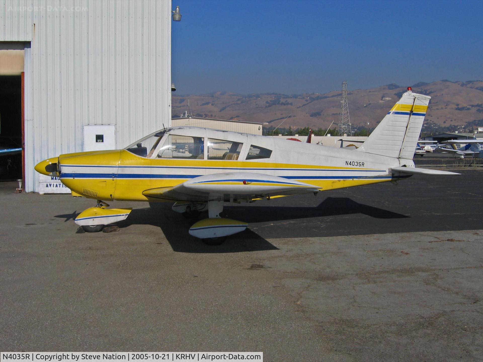 N4035R, 1970 Piper PA-28-180 C/N 28-5796, Locally-based 1970 Pipoer PA-28-180 in brilliant sunshine @ Reid-Hillview (originally Reid's Hillview) Airport, San Jose, CA