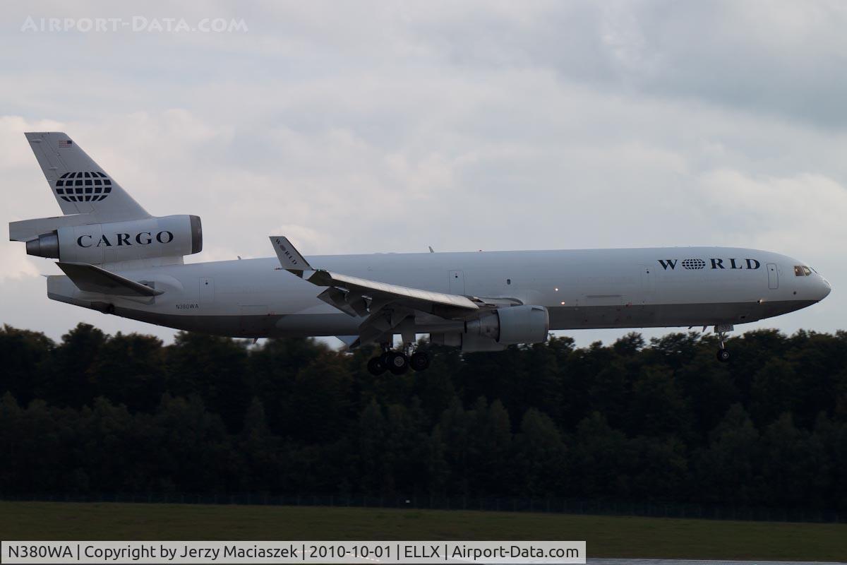 N380WA, 1990 McDonnell Douglas MD-11F C/N 48407, N380WA