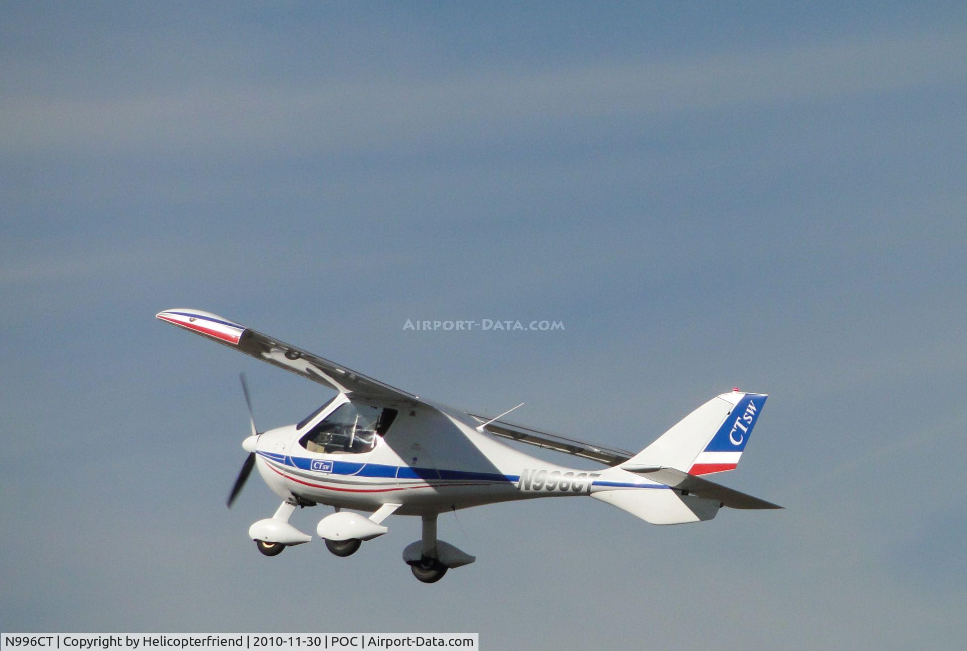 N996CT, 2006 Flight Design CTSW C/N 06-12-16, Climbing out westbound after take off