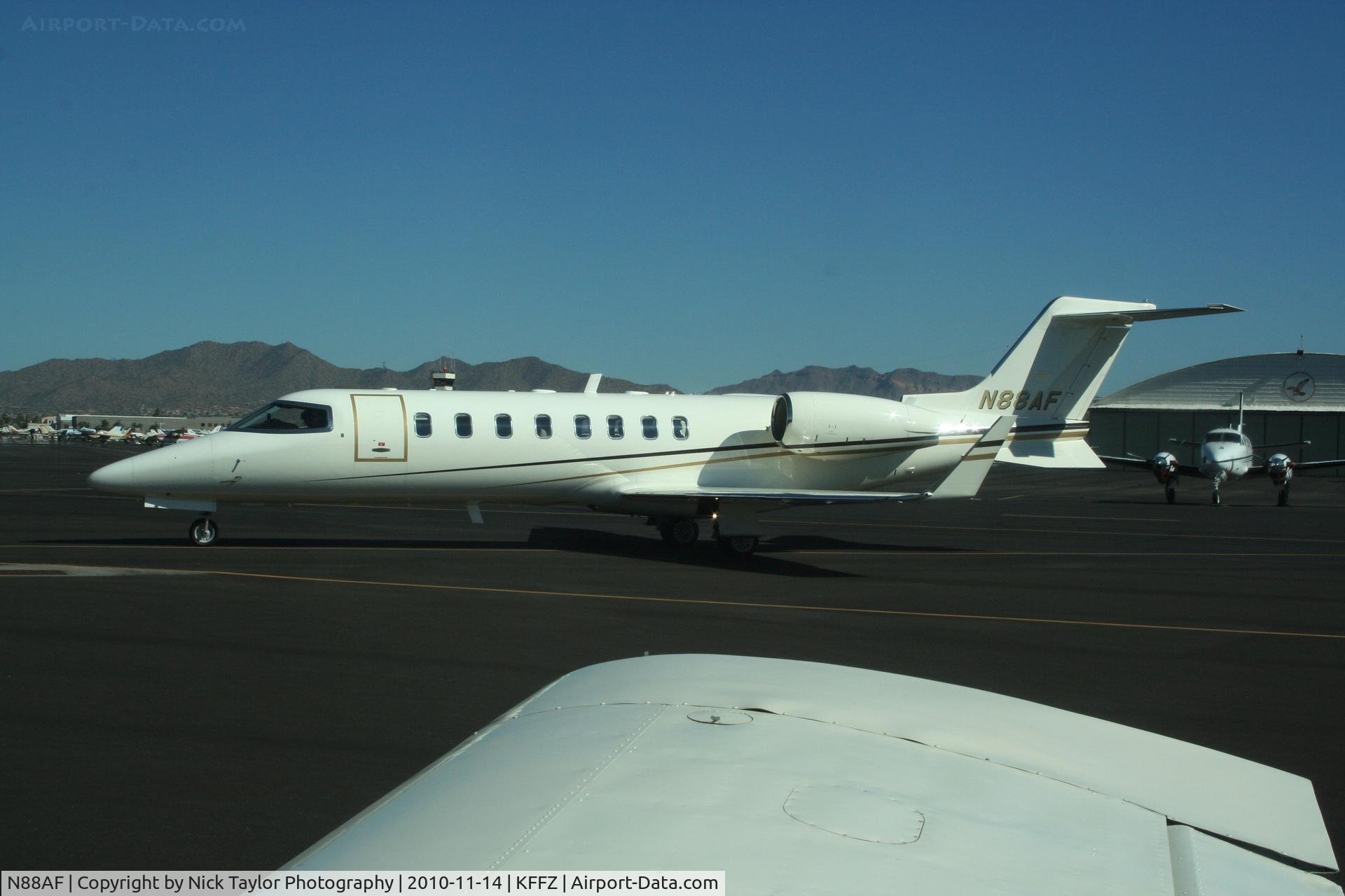 N88AF, Learjet 45 C/N 205, Holding for IFR release