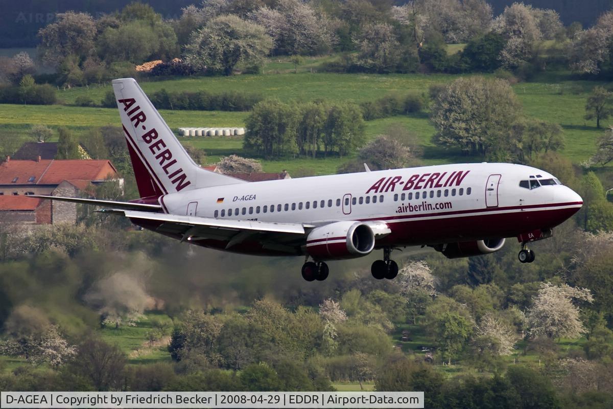 D-AGEA, 1988 Boeing 737-322 C/N 23951, on final RW27