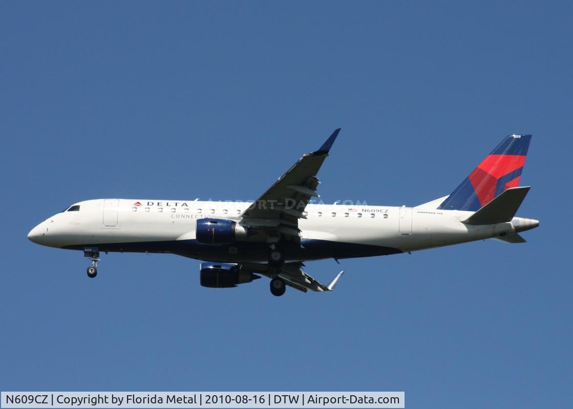 N609CZ, 2007 Embraer 175LR (ERJ-170-200LR) C/N 17000197, Delta ERJ 175