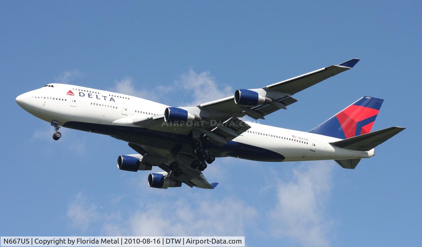 N667US, 1990 Boeing 747-451 C/N 24222, Delta 747-400