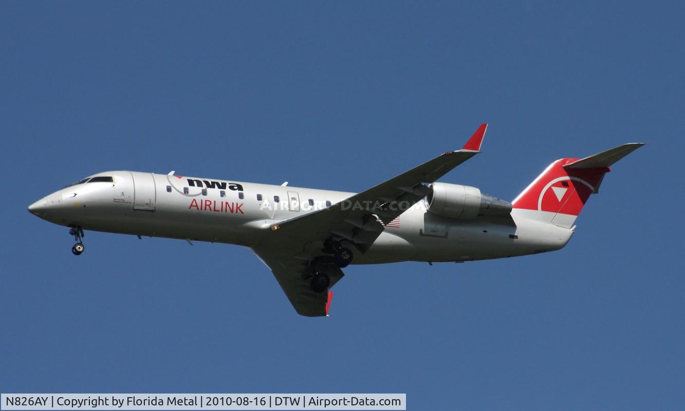 N826AY, 2005 Bombardier CRJ-200ER (CL-600-2B19) C/N 8026, Airlink CRJ-200
