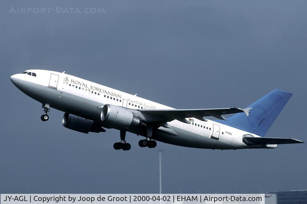 JY-AGL, 1992 Airbus A310-304 C/N 661, Still in basic Lloyd Aero Bolivano colors.