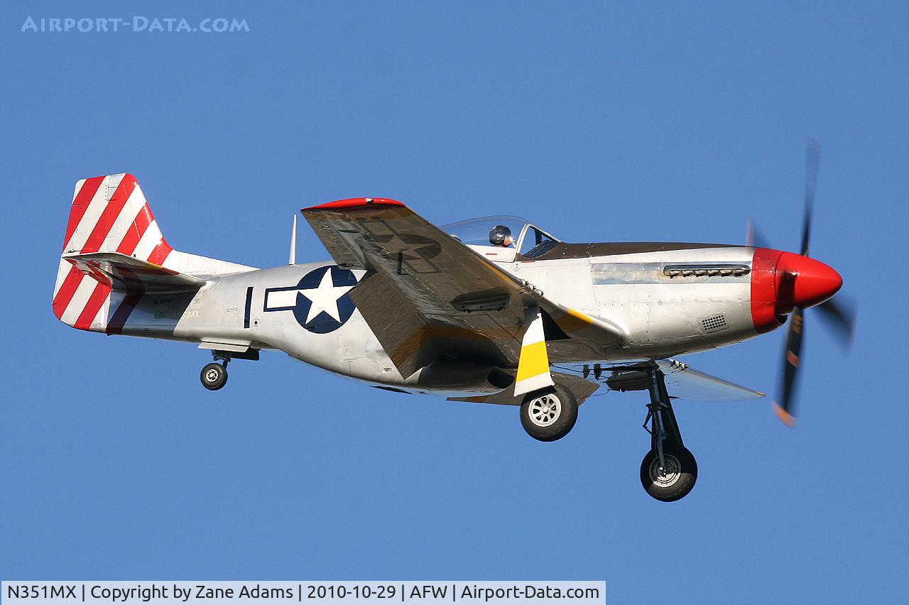 N351MX, 1944 North American P-51D Mustang C/N 122-40931 (44-74391), At the 2010 Alliance Airshow - Fort Worth, TX