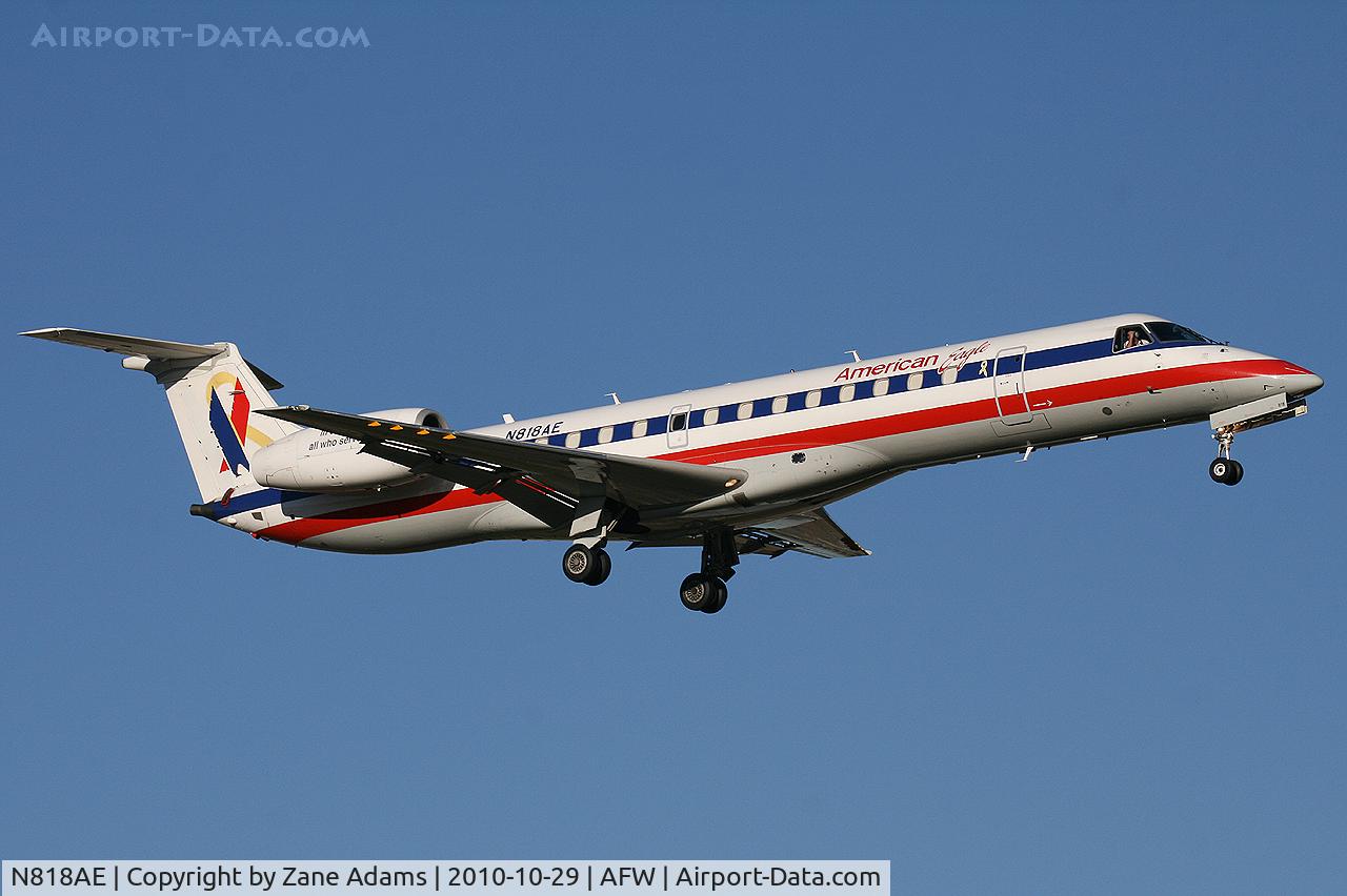 N818AE, 2002 Embraer ERJ-140LR (EMB-135KL) C/N 145561, At the 2010 Alliance Airshow - Fort Worth, TX