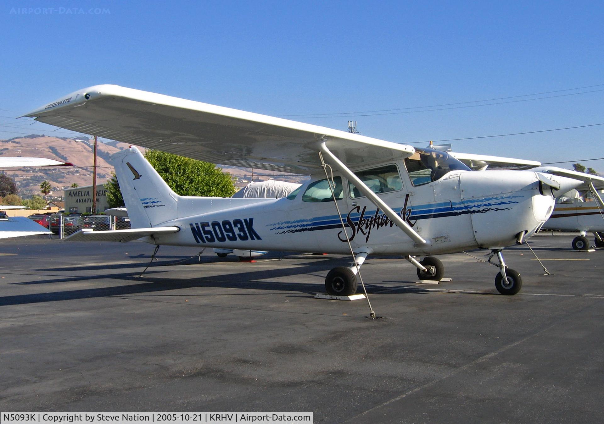 N5093K, 1980 Cessna 172N C/N 17273964, Locally-based 1980 Cessna 172N operated by Masion Air in bright sunshine @ Reid-Hillview Airport, San Jose, CA
