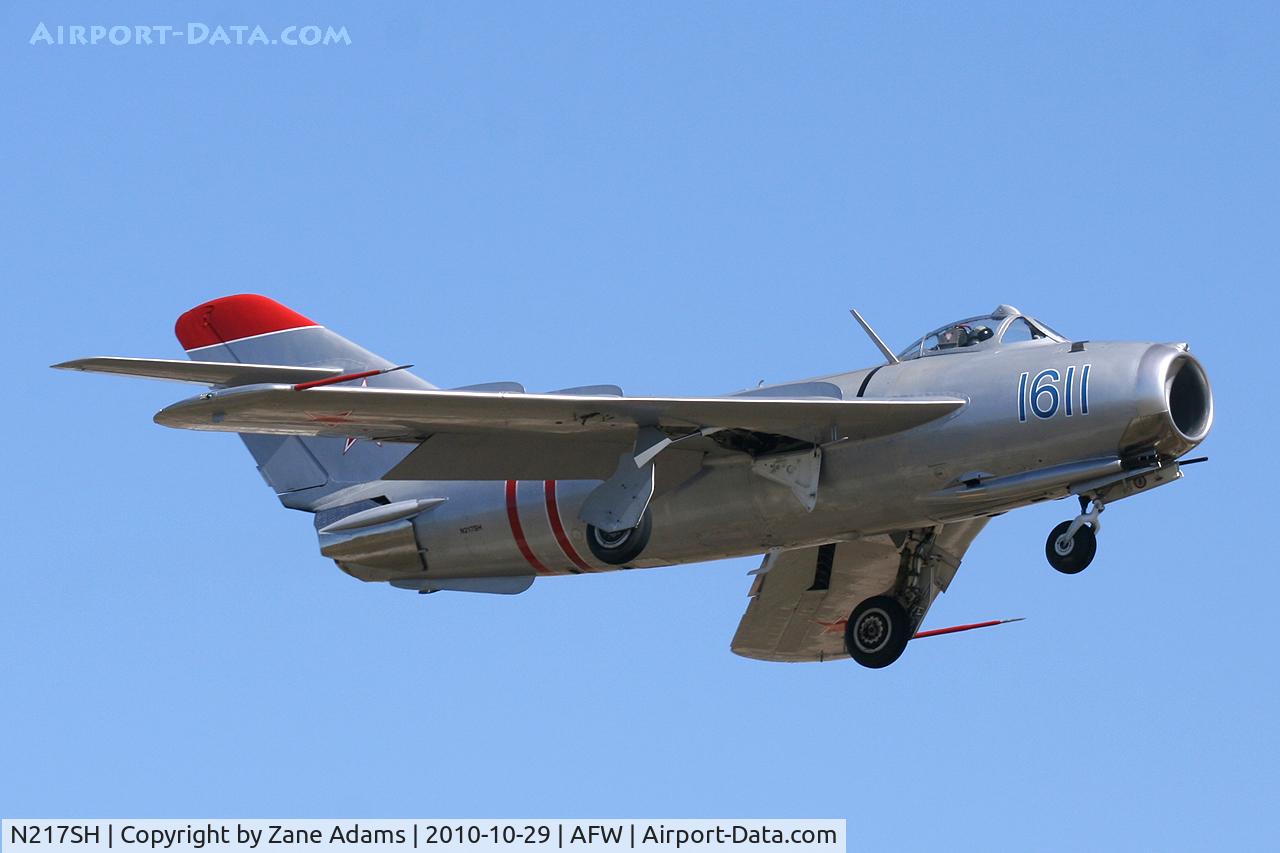 N217SH, 1959 PZL-Mielec Lim-5 (MiG-17F) C/N 1C1611, At the 2010 Alliance Airshow - Fort Worth, TX