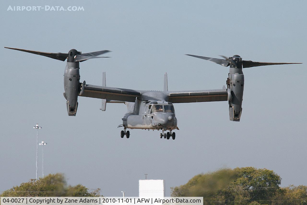 04-0027, 2004 Bell-Boeing CV-22B Osprey C/N D1008, At the 2010 Alliance Airshow - Fort Worth, TX