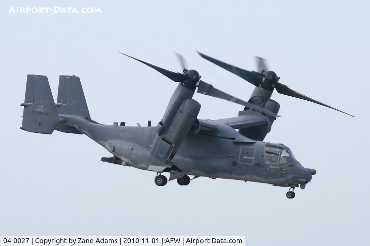 04-0027, 2004 Bell-Boeing CV-22B Osprey C/N D1008, At the 2010 Alliance Airshow - Fort Worth, TX