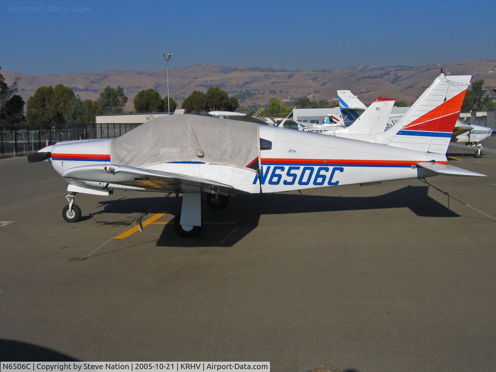 N6506C, 1978 Piper PA-28R-201 Cherokee Arrow III C/N 28R-7837170, Locally-based 1978 Piper PA-28R-201 with cockpit covered in bright sunshine @ Reid-Hillview Airport, San Jose, CA (destroyed in fatal crash on August 7, 2006 in Salida, UT after flying into box canyon at elevation 12,020' MSL)