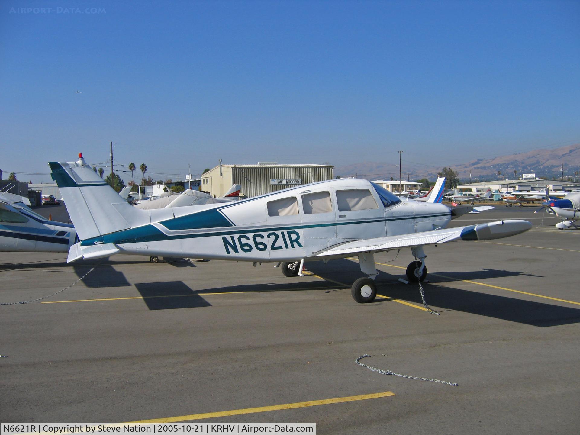 N6621R, 1974 Beech C23 Sundowner 180 C/N M-1606, Locally-based 1974 Beech C23 in bright sunshine @ Reid-Hillview Airport, San Jose, CA