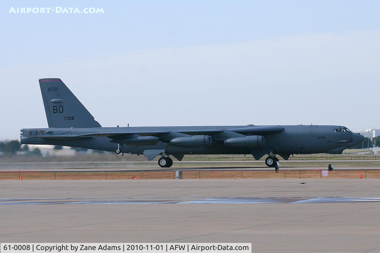 61-0008, 1961 Boeing B-52H Stratofortress C/N 464435, At the 2010 Alliance Airshow - Fort Worth, TX