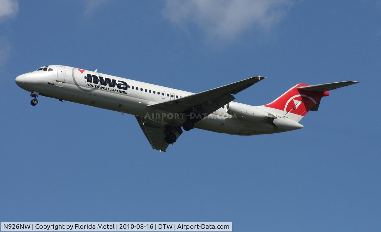 N926NW, 1970 Douglas DC-9-32 C/N 47425, Northwest DC-9